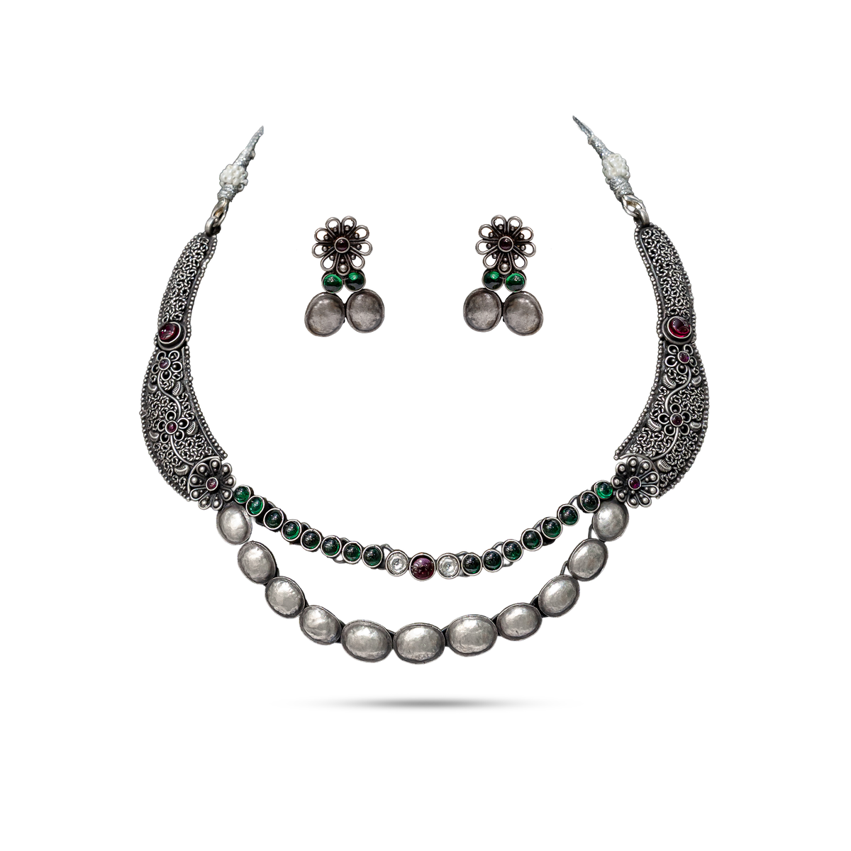 925 Silver Hasli Necklace Set