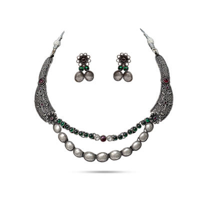 925 Silver Hasli Necklace Set