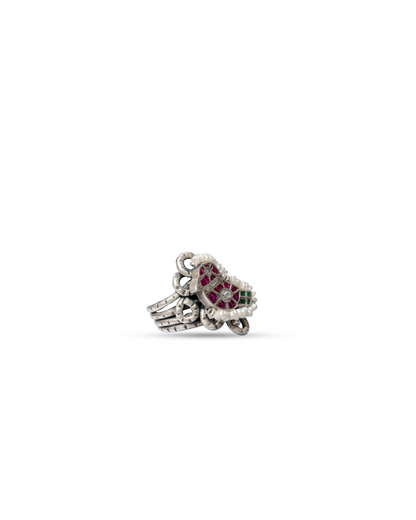 92.5 Silver Paisley Ring