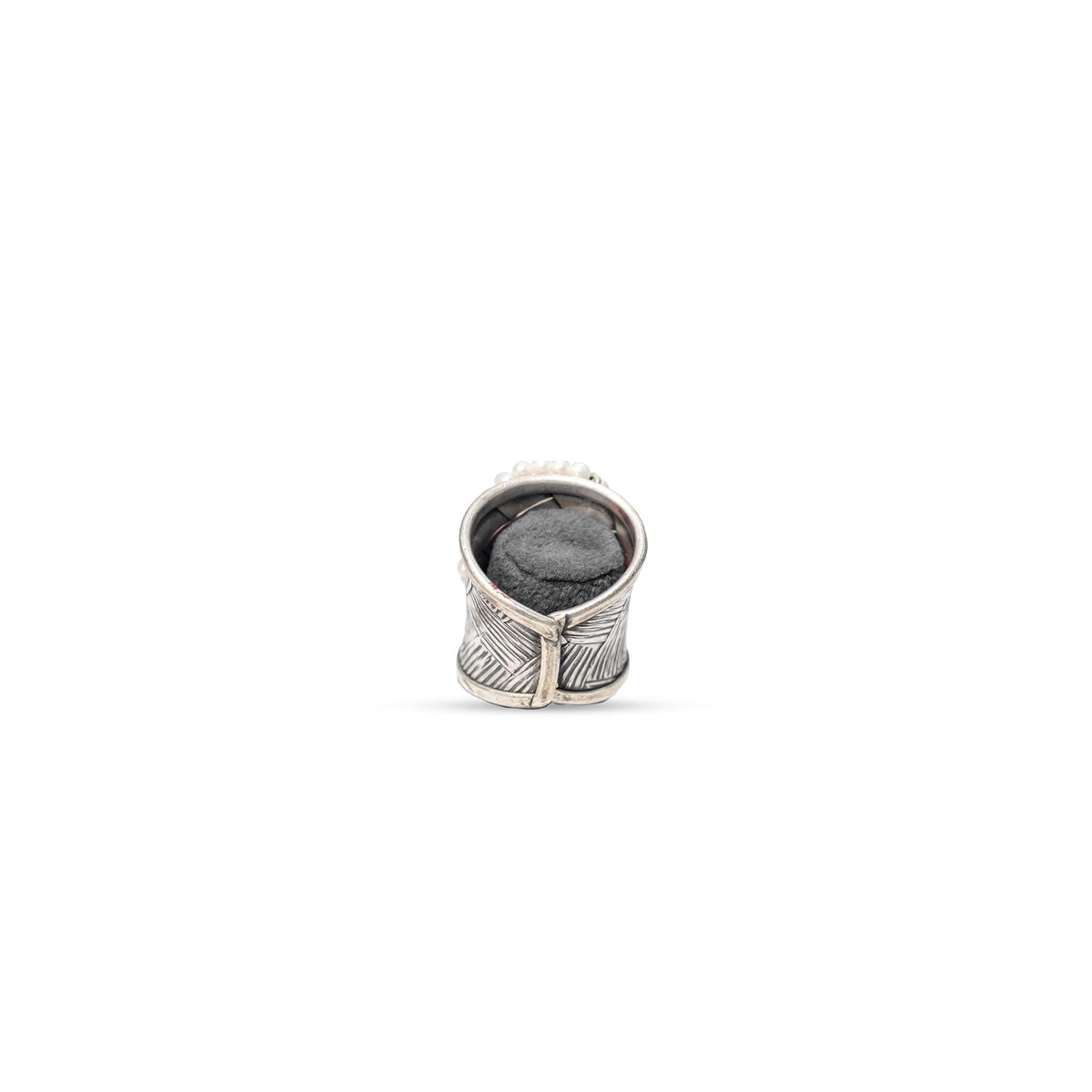 92.5 Silver Swan Pearl Ring
