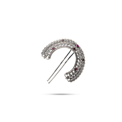 925 Silver Crescent Hair Pin
