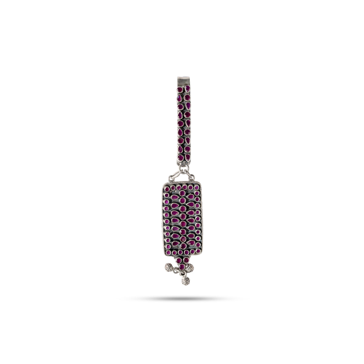 925 Silver Ruby Chabi Guccha