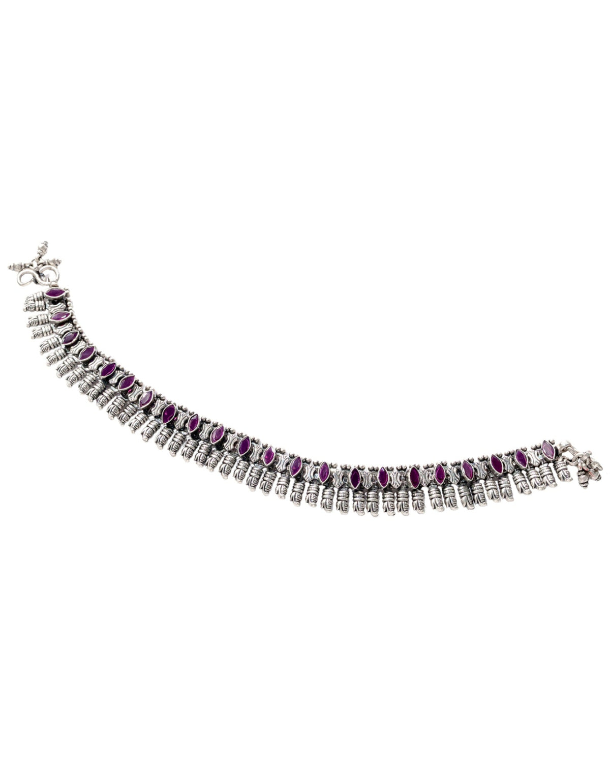 92.5 silver traditional Anklet pair