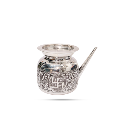 925 Silver Engraved  Karwa Chauth Lota