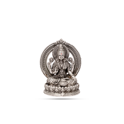 925 Silver Laxmi Ganesha Idol Set