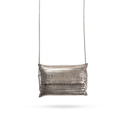 925 Sterling Silver Woven Sling Purse