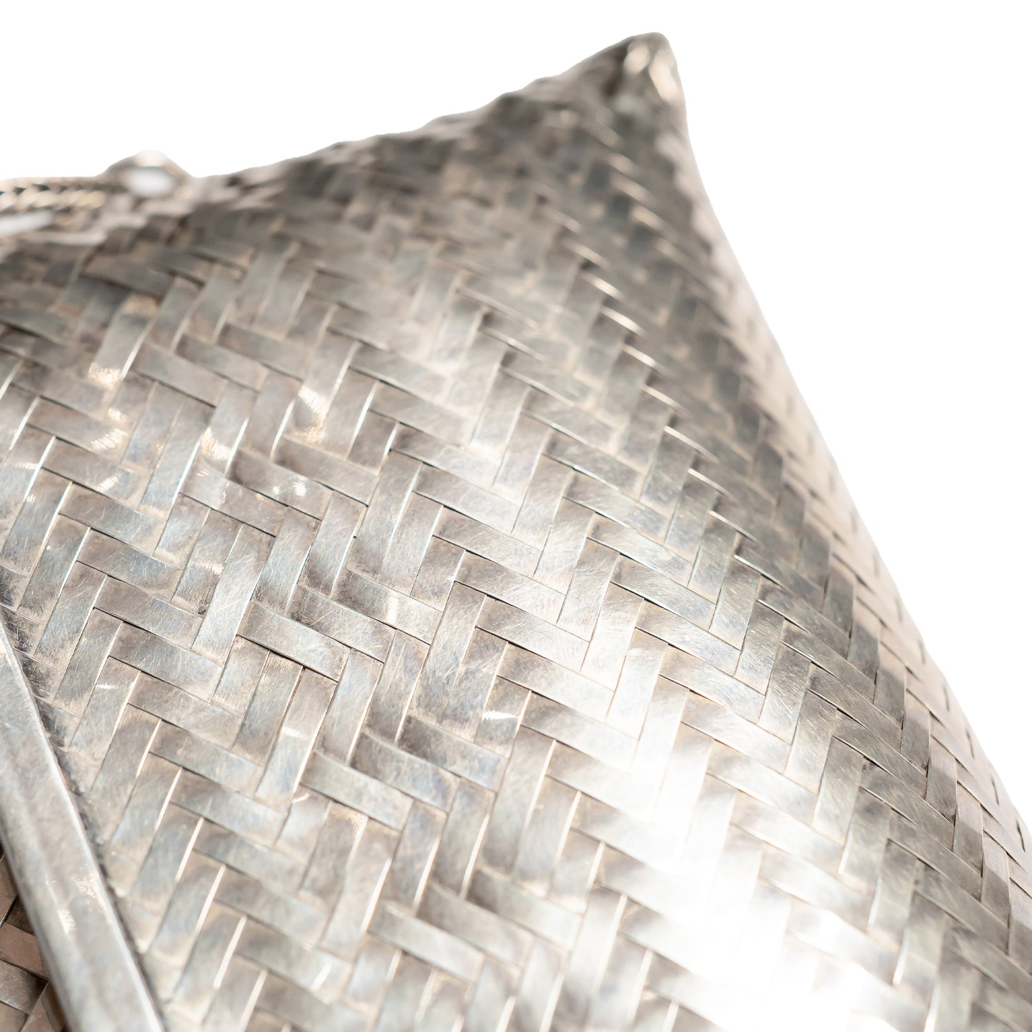925 Sterling Silver Woven Sling Purse