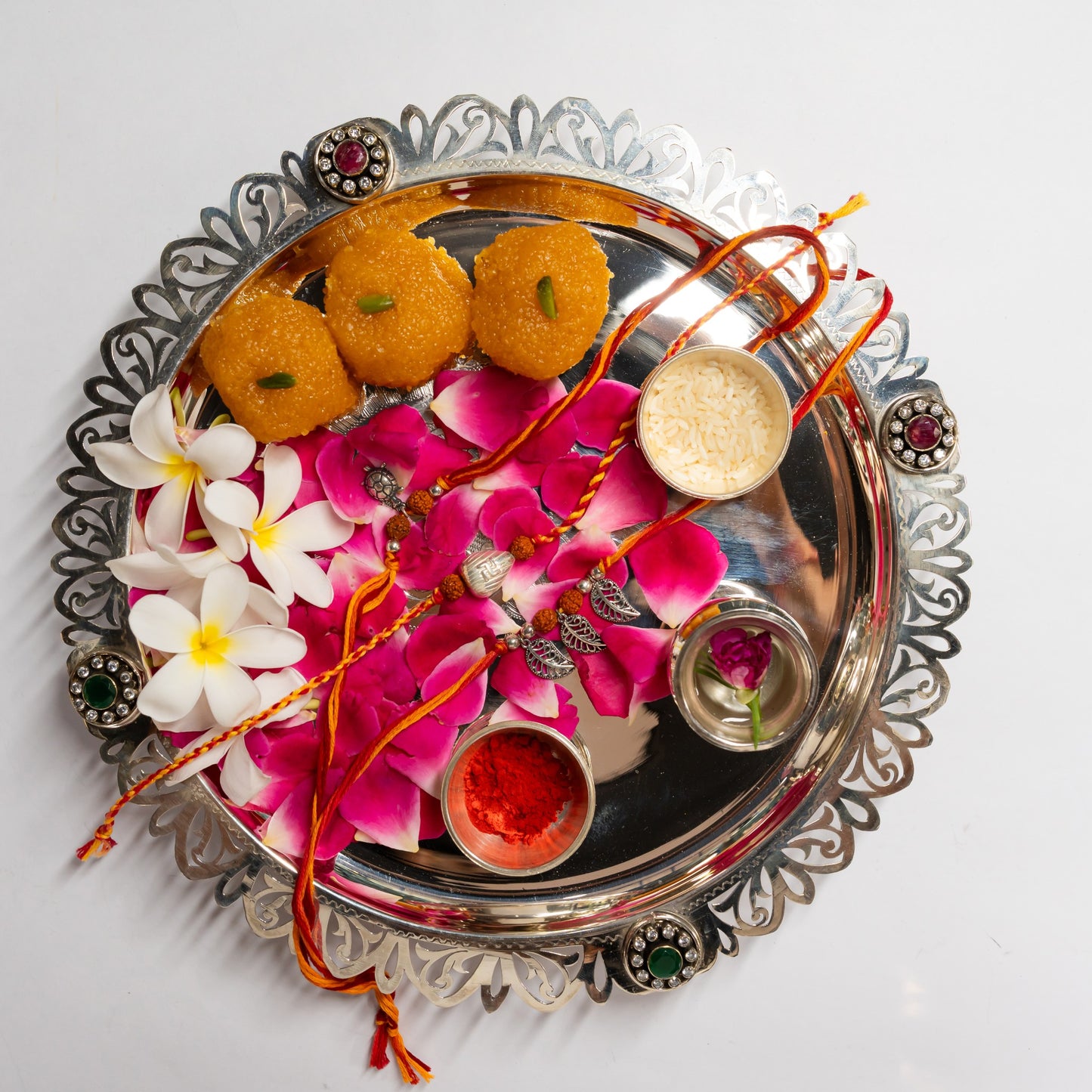 925 Silver Puja Thali Set