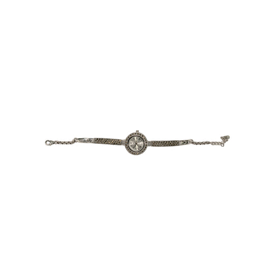 925 Silver Delicate Marcasite Bracelet Watch