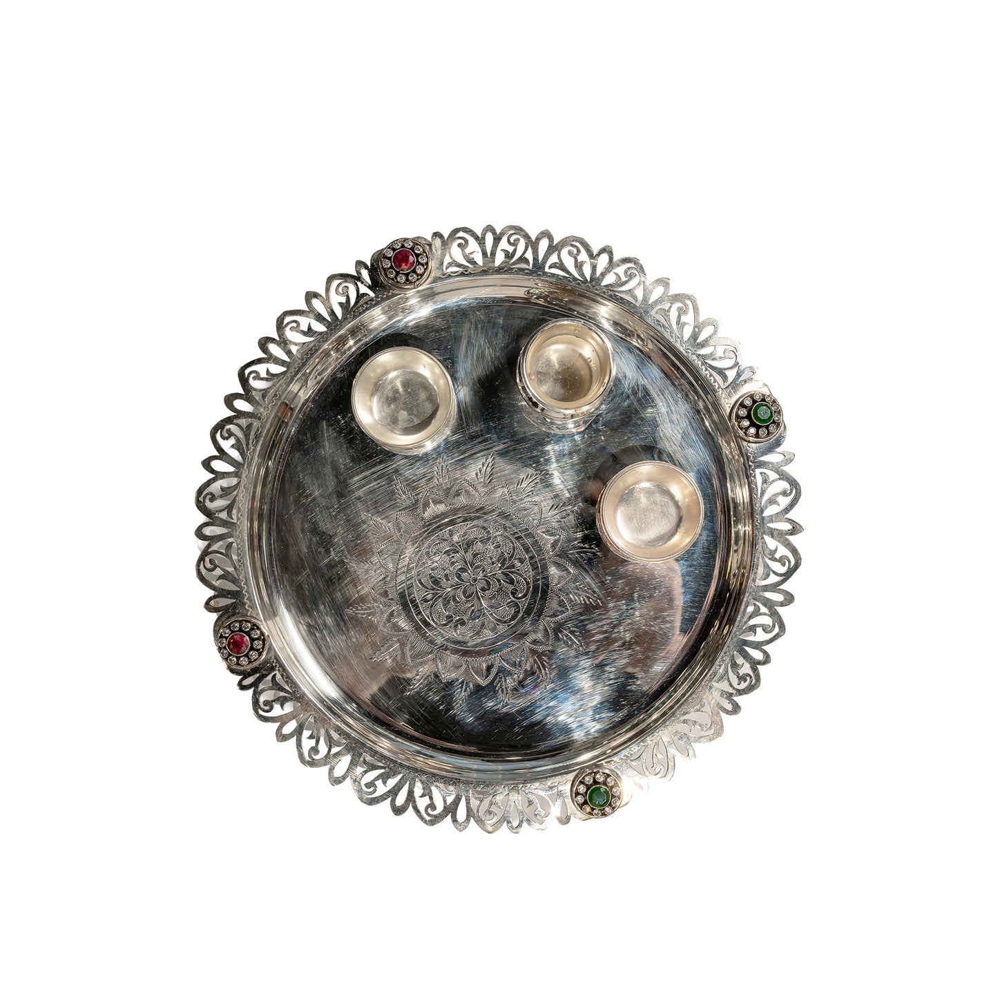 925 Silver Puja Thali Set