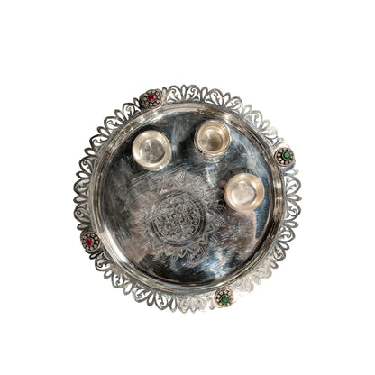 925 Silver Puja Thali Set