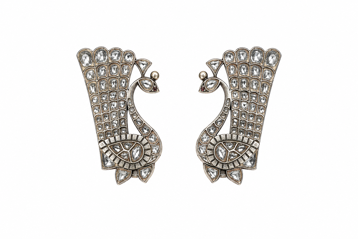 92.5 Mayura Jaal Earrings