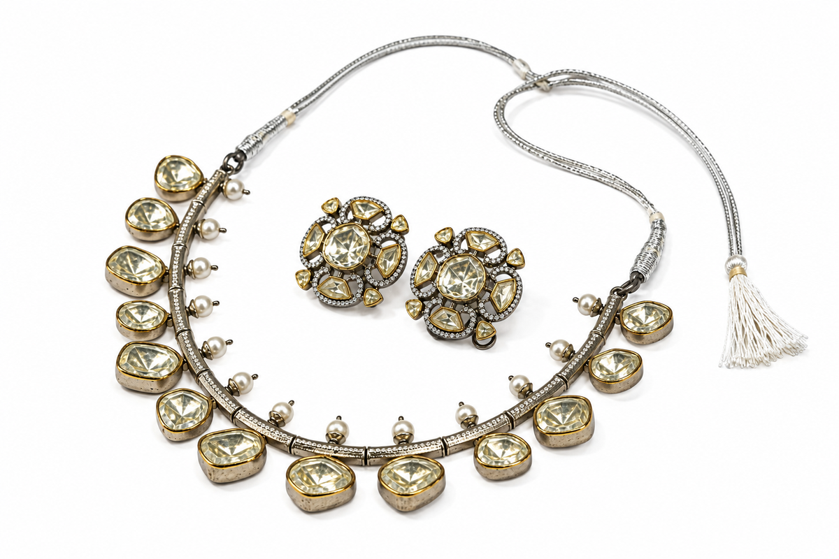 92.5 Ruhani Necklace with Earring set