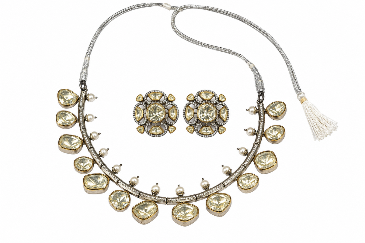 92.5 Ruhani Necklace with Earring set