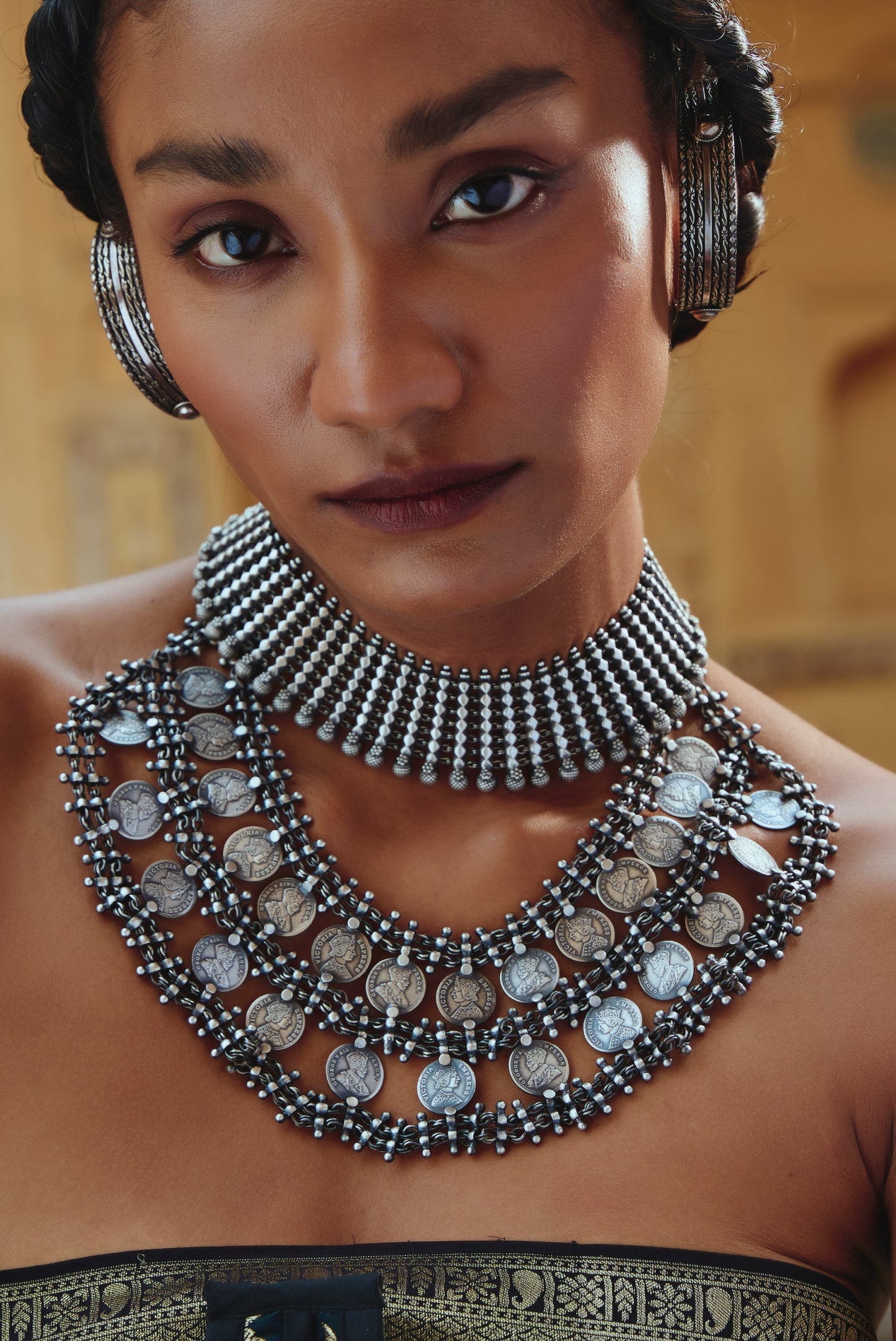 Banjara Collar 925 silver Tribal Necklace