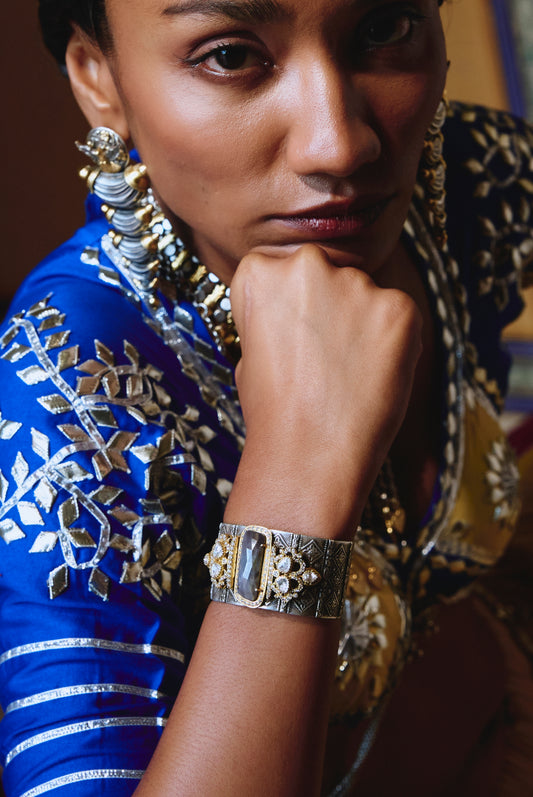 Fusion Gem 925 Silver Designer Bracelet