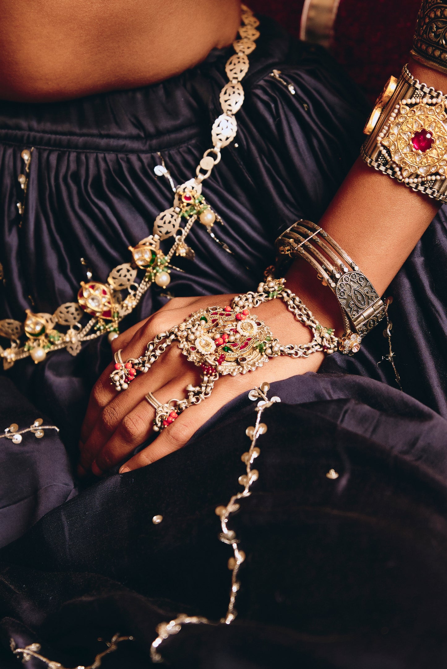 Vintage 925 Silver Bangle for Women