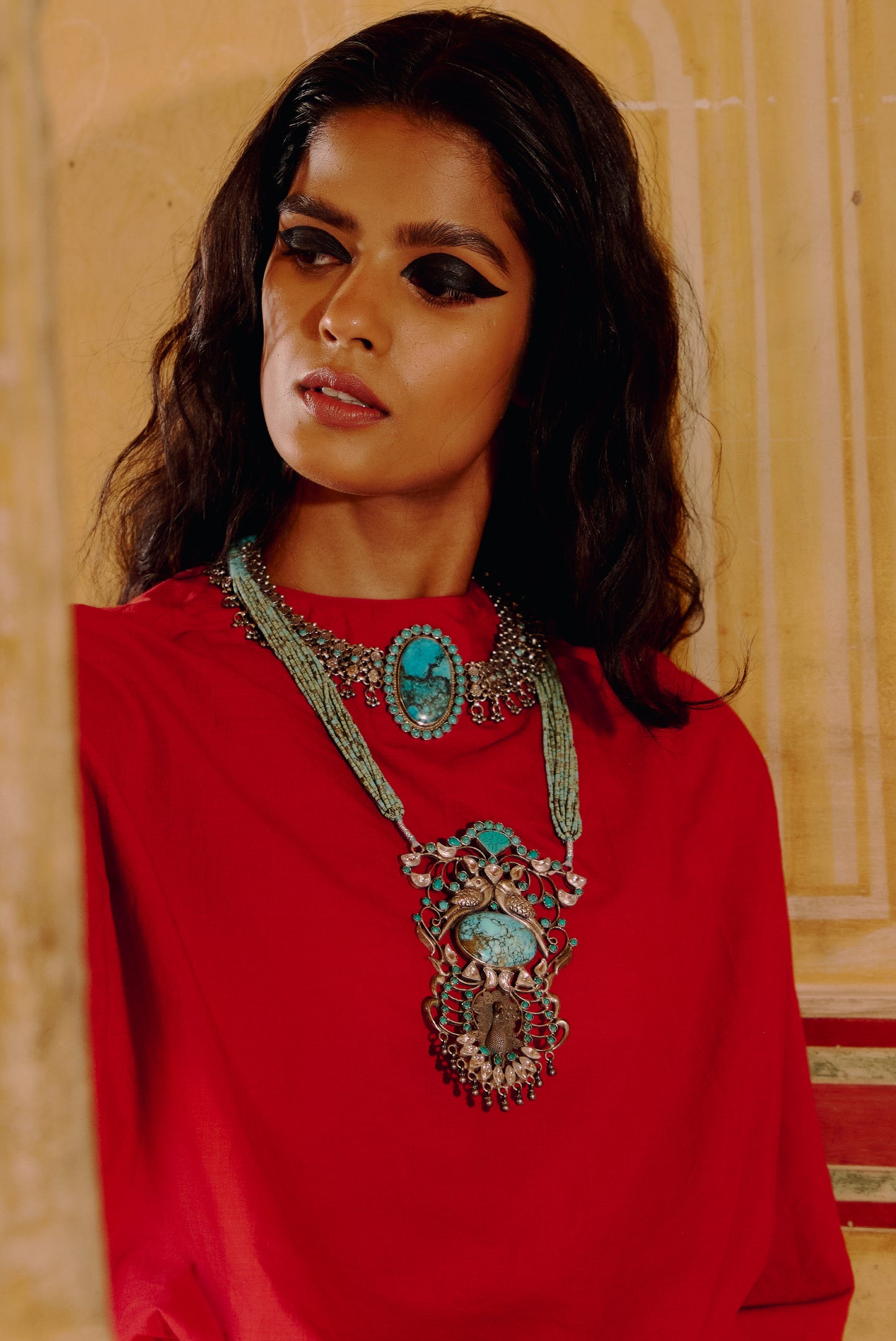 Turquoise 925 silver Choker