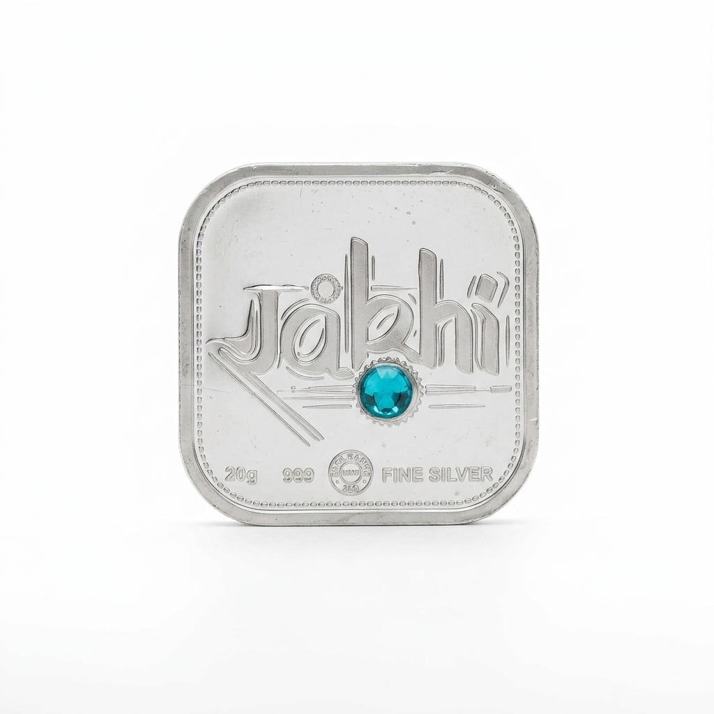 Silver Happy Raksha Bandhan Coin