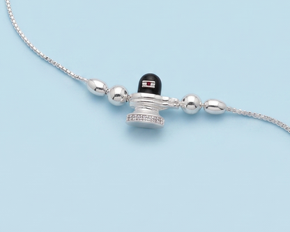 925 Silver Shivling  Rakhi