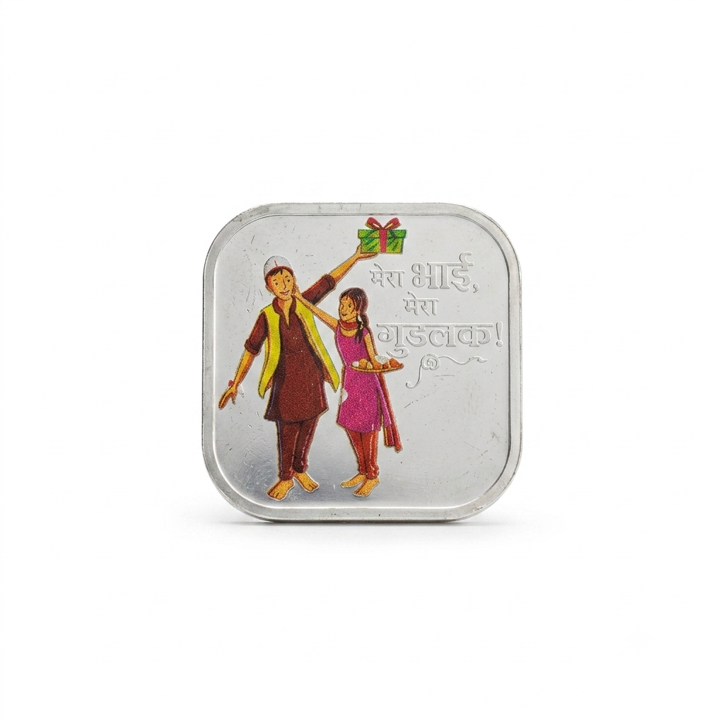 20-gram square-shaped silver coin