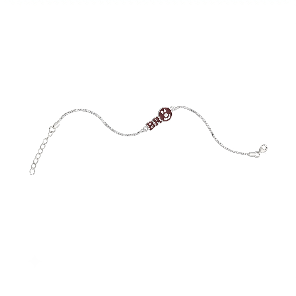 925 Silver Smiley  Rakhi