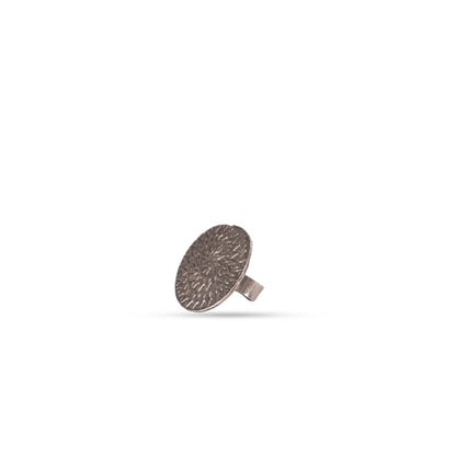 925 Silver Sunburst Geometric Statement Ring