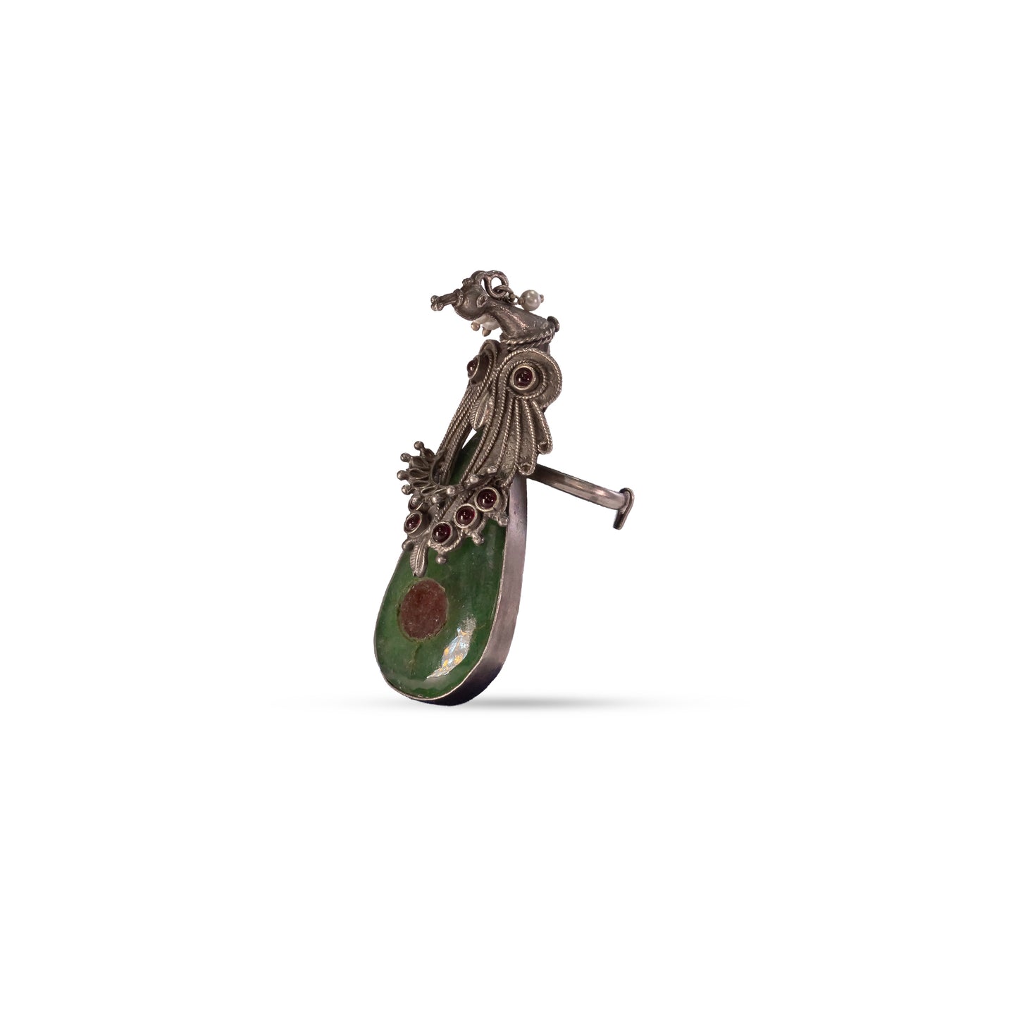 925 Silver Antique Peacock Ring