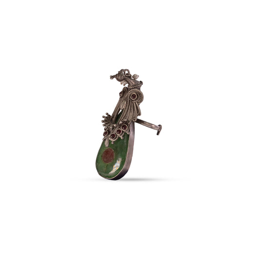 925 Silver Antique Peacock Ring
