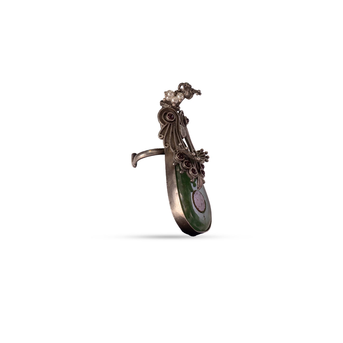 925 Silver Antique Peacock Ring