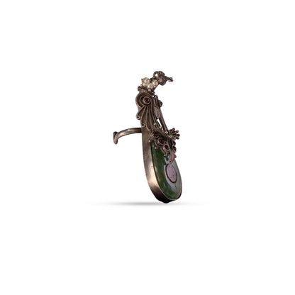 925 Silver Antique Peacock Ring