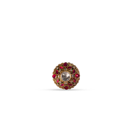 925 Silver Antique Floral Cocktail Ring