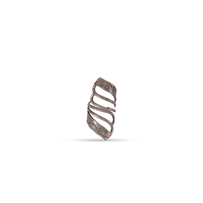 925 Silver Spiral Multi-Band Statement Ring