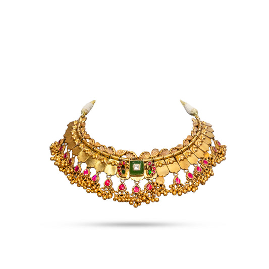 925 Silver Gold-Plated Choker Necklace