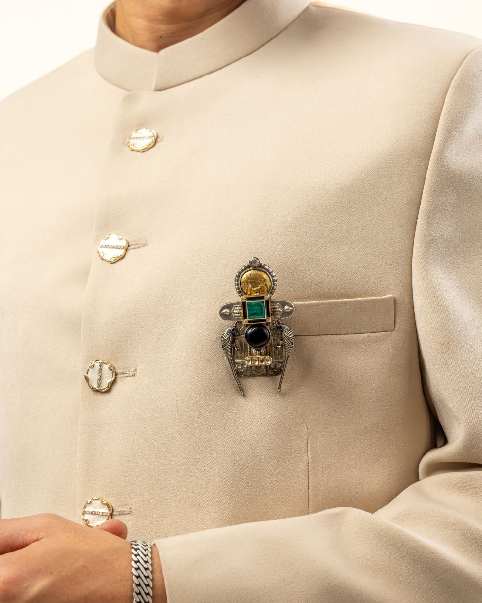 Antique Totem Heritage Brooch