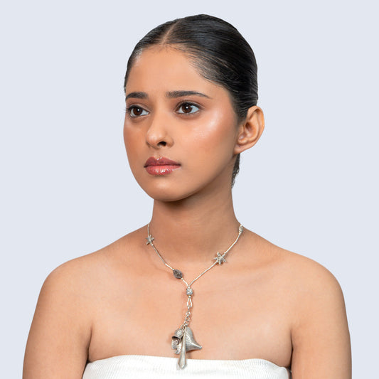 Whimsical Charm Pendant 925 silver Boho Necklace