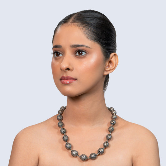 Filigree Ball Beads 925 silver jewellery Minimal Necklace