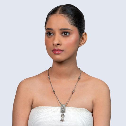 Geometric Boho 925 silver Minimal Pendant Necklace