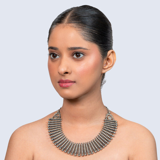 Banjara Collar 925 silver Tribal Necklace