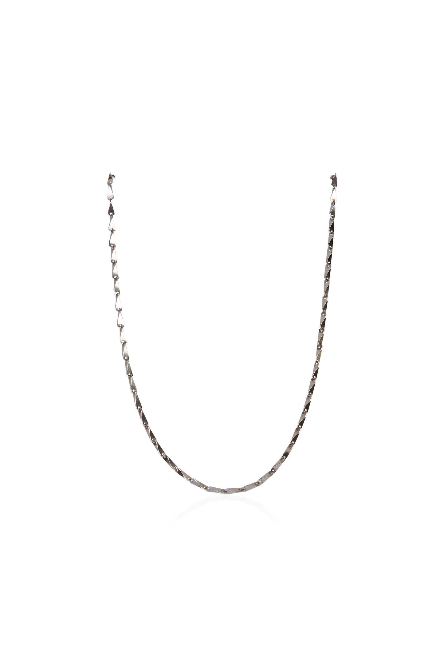 Sterling Silver Flat Link Chain Necklace