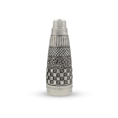 925 silver Designer Check Pattern Water Bottle