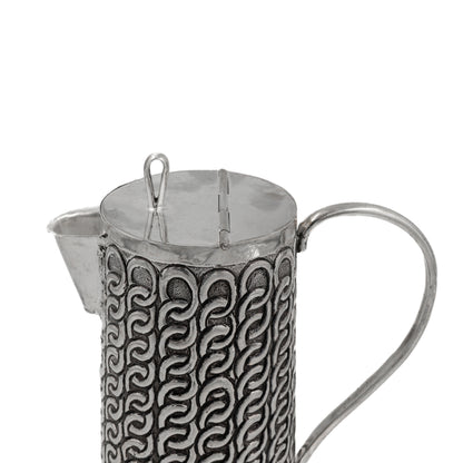 925 silver Chain Pattern Jug & Glasses Set