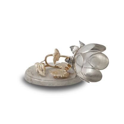 925 silver Rose Flower Decorative Showpiece