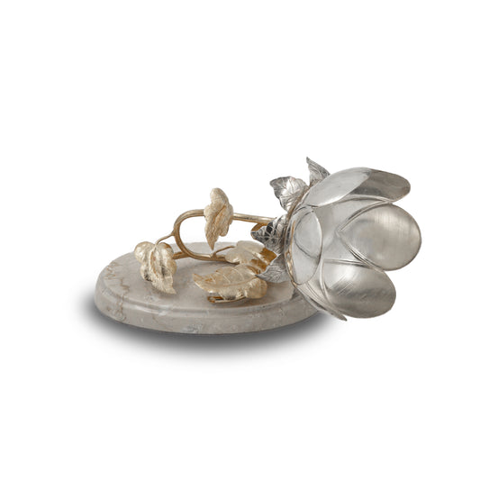 925 silver Rose Flower Decorative Showpiece