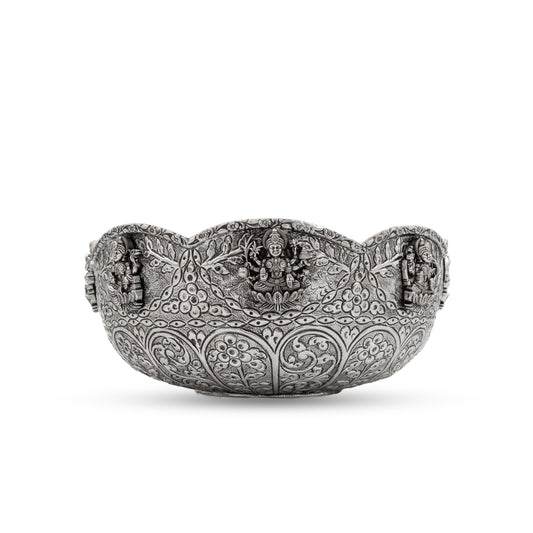 925 silver Lakshmi Embossed Designer Bowl