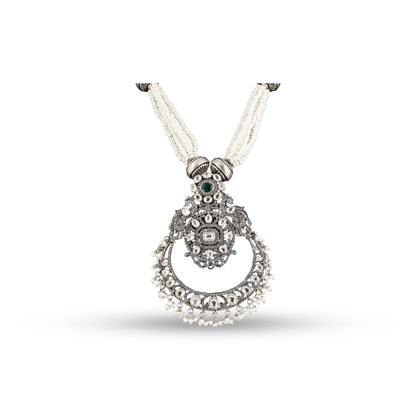 Pearl Cluster Pendant 925 silver  Heritage Necklace