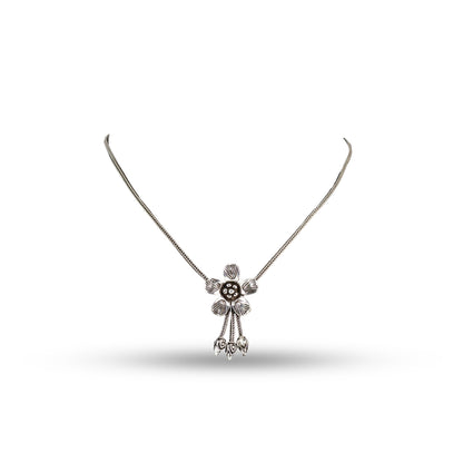 Wildflower Charm Pendant 925 silver Minimal Necklace