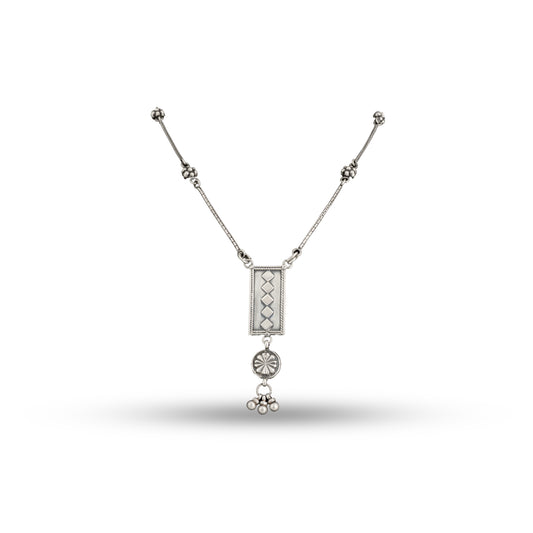 Geometric Boho 925 silver Minimal Pendant Necklace