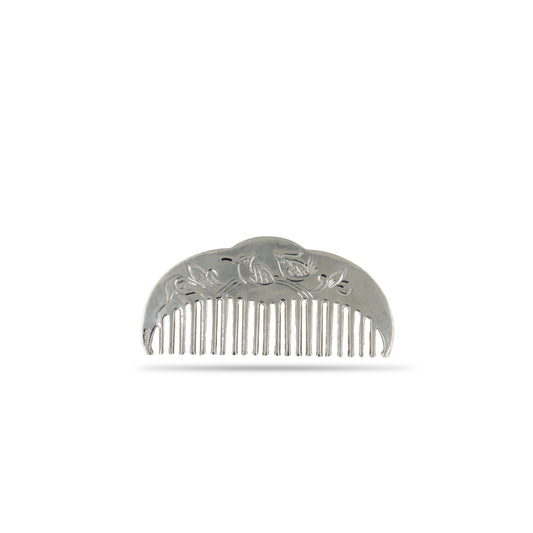 925 silver Engraved Designer Hair Comb