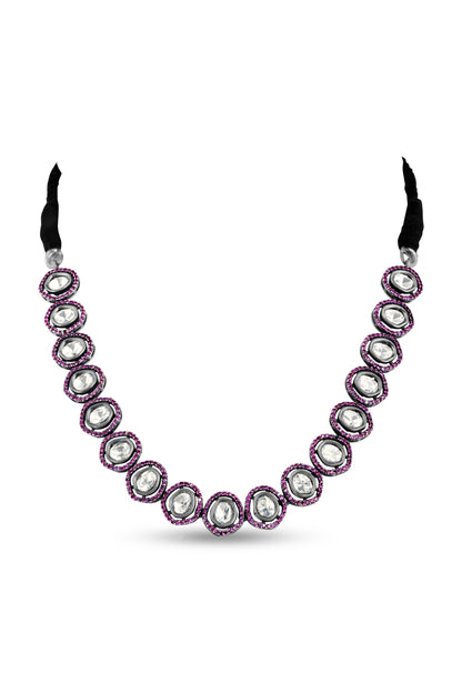 Magenta Pink Polki 3 Piece Set image 2